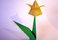 origami tulipano