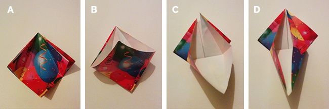 Dettaglio passaggi dal 3 al 5 - Pulcino Origami