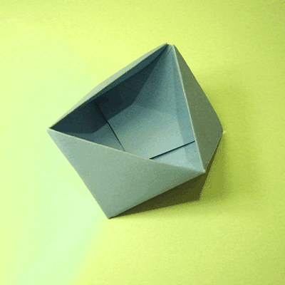 origami scatola triangolare