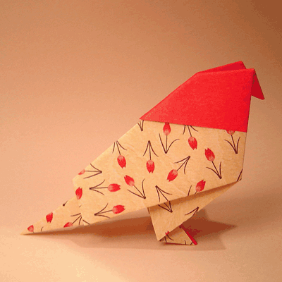 uccello origami completo