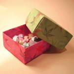 origami scatola con coperchio