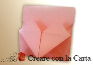 busta cuore origami